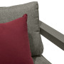Aluminum armchair VANCOUVER (grey-brown)