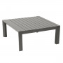 Aluminum table 89x89 cm VANCOUVER (grey-brown)