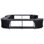 Set of furniture for the square mobile hot tub (black artificial polyrattan)