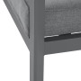 Aluminum 3-seater bench VANCOUVER (grey)