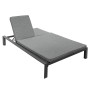 Aluminum deck chair for 2 people VANCOUVER (grey)
