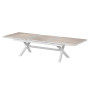 Aluminum table BERGAMO II. 250/330 cm (white)