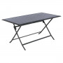 Aluminum folding table VIRGINIA 150x80 cm (anthracite)