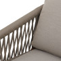 Aluminum armchair COLUMBIA (white)