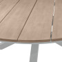 Aluminum dining table COLUMBIA (white)