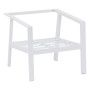 Aluminum armchair NOVARA (white)