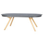 Aluminum dining table BOLZANO 162/280x110 cm