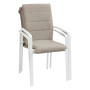 Aluminum armchair CAPRI (white)