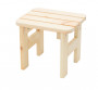 Solid wooden garden stool made of pine wood 22 mm