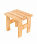 Solid wooden garden stool TEA 03, 38 mm thick